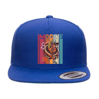 Womens Imagine Great Dragon Vintage Cool Art Great Art Character 5 Panel Snapback Cap | Artistshot