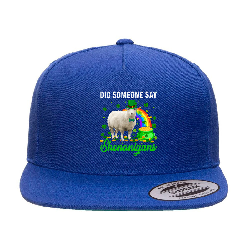 Did Someone Say Shenanigans Happy Patricks Day Sheep 240 5 Panel Snapback Cap | Artistshot