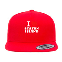 I Love Staten Island Premium T Shirt 5 Panel Snapback Cap | Artistshot