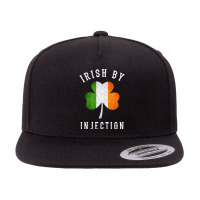 Womens Funny Irish By Injections   St Patricks Day Gift Vneck 5 Panel Snapback Cap | Artistshot