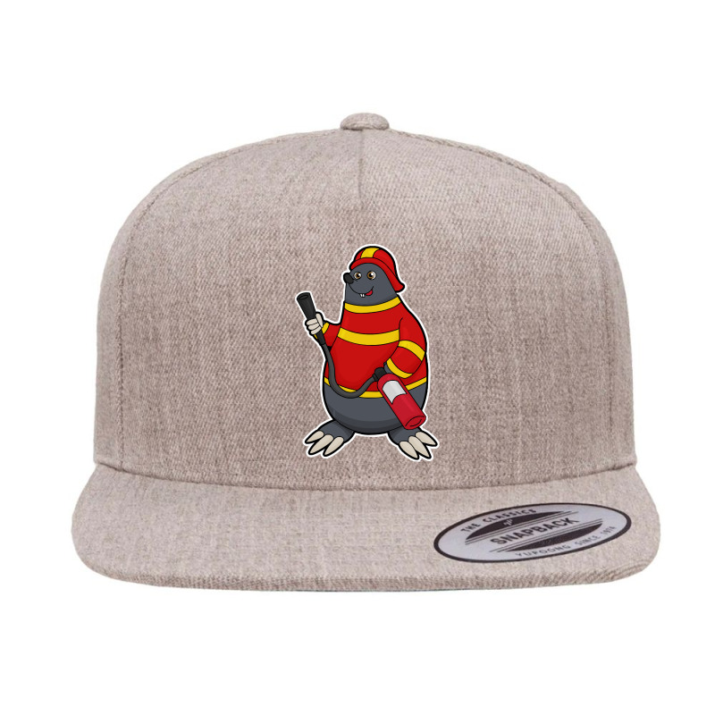 Fire Department T  Shirt Mole As Firefighter With Fire Extinguisher T 5 panel snapback cap by redwingcoot | Artistshot