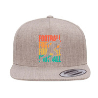 Retro Vintage American Football Season Party Footballer 5 Panel Snapback Cap | Artistshot