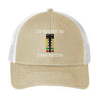 I'd Rather Be Drag Racing In My Race Car Line It Up Shirt Pa Trucker Cap | Artistshot