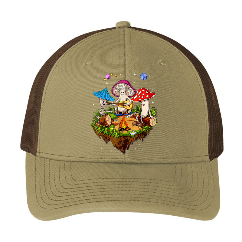 Hippie Mushrooms Camping Psychedelic Forest Fungi Festival T Shirt Pa Trucker Cap | Artistshot