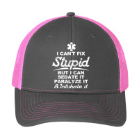 Paramedic Emt Gift Can Sedate And Paralyze Stupid Funny Ems Pa Trucker Cap | Artistshot