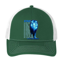 Jesus Is My God King My Lord My Savior Blue Lion Christian Graphic Pa Trucker Cap | Artistshot