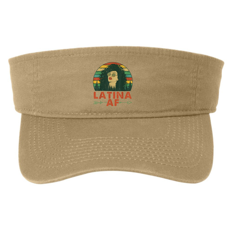 Latina Af Vintage Retro Latinas For Latino Women Fashion Visor by suvukana | Artistshot