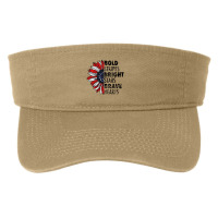 Bold Stripes Bright Stars Brave Hearts Fashion Visor | Artistshot