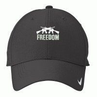 Independence Day T  Shirt Freedom Crossed M4 A1 Machine Guns For Veter Nike Dri-fit Cap | Artistshot