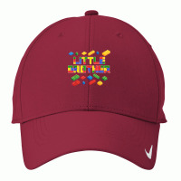 Master Builder Little Brother Blocks Boys Brick Builder T Shirt Nike Dri-fit Cap | Artistshot