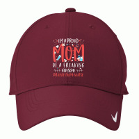 Proud Mom Of A Freaking Awesome Private Duty Mothers Day T Shirt Nike Dri-fit Cap | Artistshot