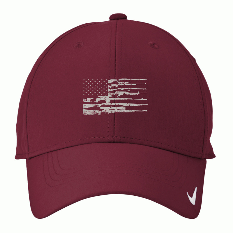 Big American Flag With Machine Guns 2a Flag Nike Dri-FIT Cap by labilsekali | Artistshot