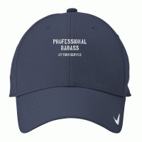 Professional Badass At Your Service Muscle Gym Tough Manly T Shirt Nike Dri-fit Cap | Artistshot