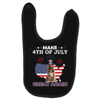 Cocker Spaniel American Flag Make 4th Of July Great Again Baby Bibs | Artistshot