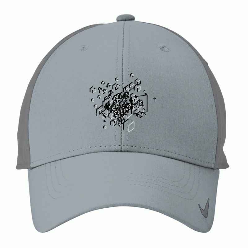 3d Futuristic Bg White Nike Dri-FIT Cap by mylittleartsym | Artistshot