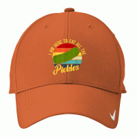 I'm Here To Eat All The Pickles Nike Dri-fit Cap | Artistshot