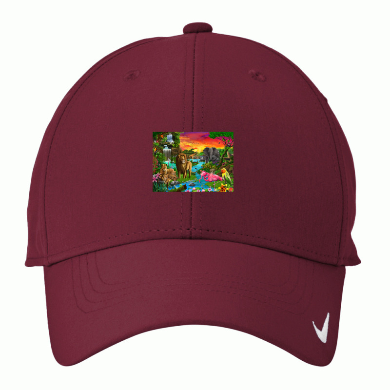 African Paradise Premium Scoop Nike Dri-FIT Cap by BertFitt | Artistshot