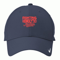 Red Ribbon Fighting For Hemolytic Anemia Awareness T Shirt Nike Dri-fit Cap | Artistshot