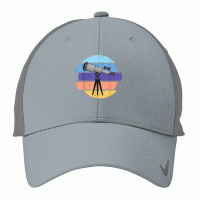 Telescope Retro Cosmology Watch The Stars In The Milky Way T Shirt Nike Dri-fit Cap | Artistshot