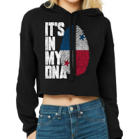 It's In My Dna Panamanian Proud Panama Flag Cropped Hoodie | Artistshot