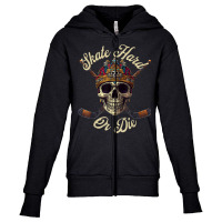 Ice Hockey Skull Skate Hard Or Die Youth Zipper Hoodie | Artistshot