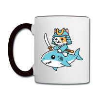 Ninja Cat Samurai Riding Shark Coffee Mug | Artistshot