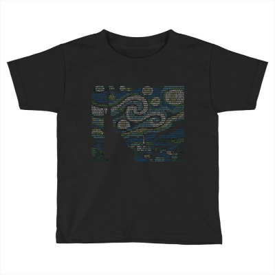 Ascii Night Toddler T-shirt Designed By Mdk Art