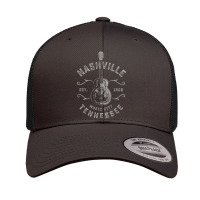 Nashville Music City Usa Vintage Retro Trucker Cap | Artistshot