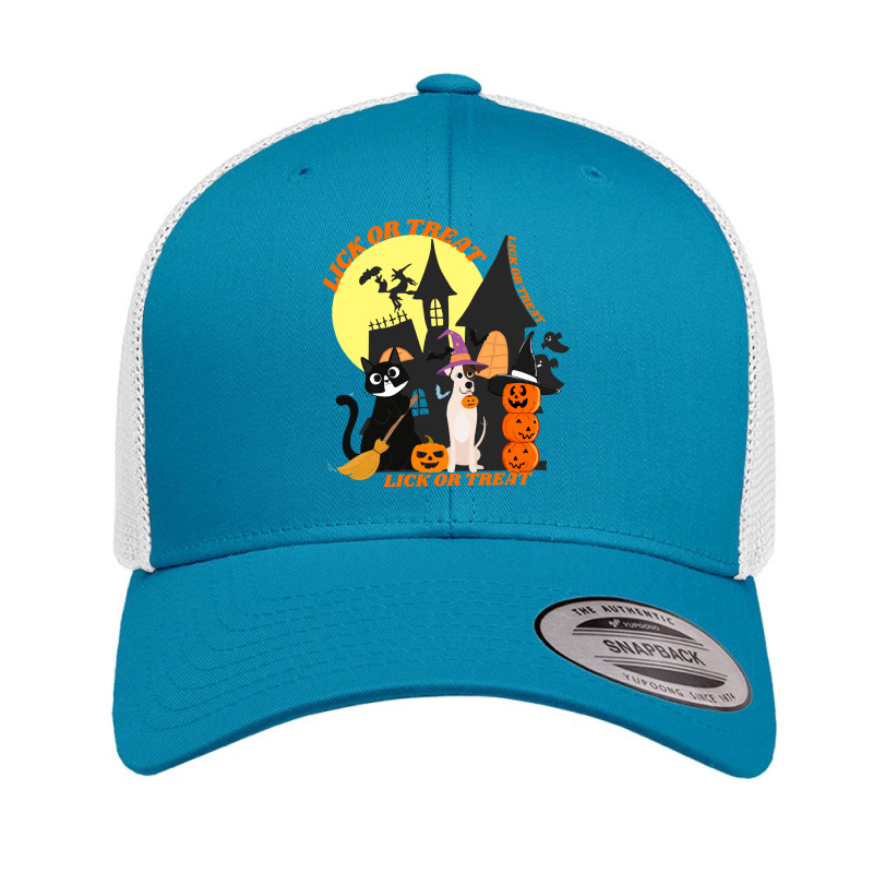 Funny Halloween Gift T  Shirt Lick Or Treat , Trick Or Treat, Hallowee Retro Trucker Cap by singvex | Artistshot