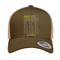 Derivatives For You You’re Welcome Funny Math Graphic Music Retro Trucker Cap | Artistshot