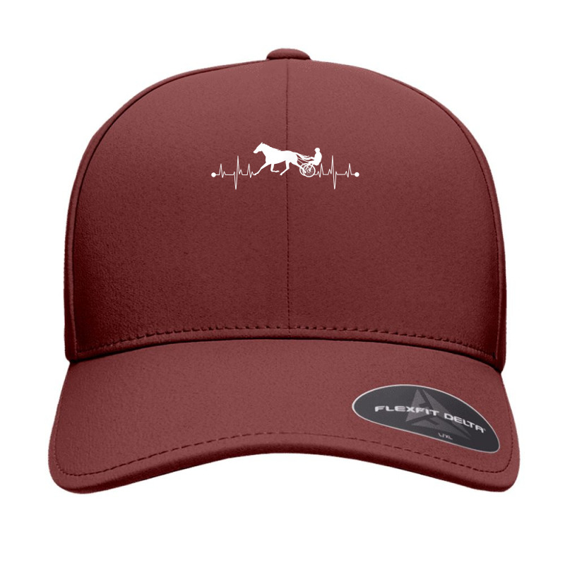 Funny Harness Horse Racing Gift For Men Women Cool Heartbeat T Shirt Seamless Cap | Artistshot