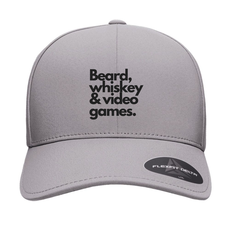 Beard, Whiskey   Video Games  Manly Whiskey Drinker Seamless Cap | Artistshot