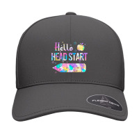 Hello Head Start Squad Back To School Tie Dye Kids Teacher Seamless Cap | Artistshot