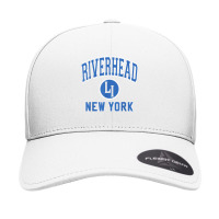 Riverhead New York Li Ny Varsity Style Blue Print T Shirt Seamless Cap | Artistshot