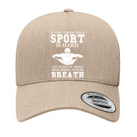 Funny Swimming Swimmer Gift Hard Sport Holding Your Breath T Shirt Yupoong Trucker Cap | Artistshot