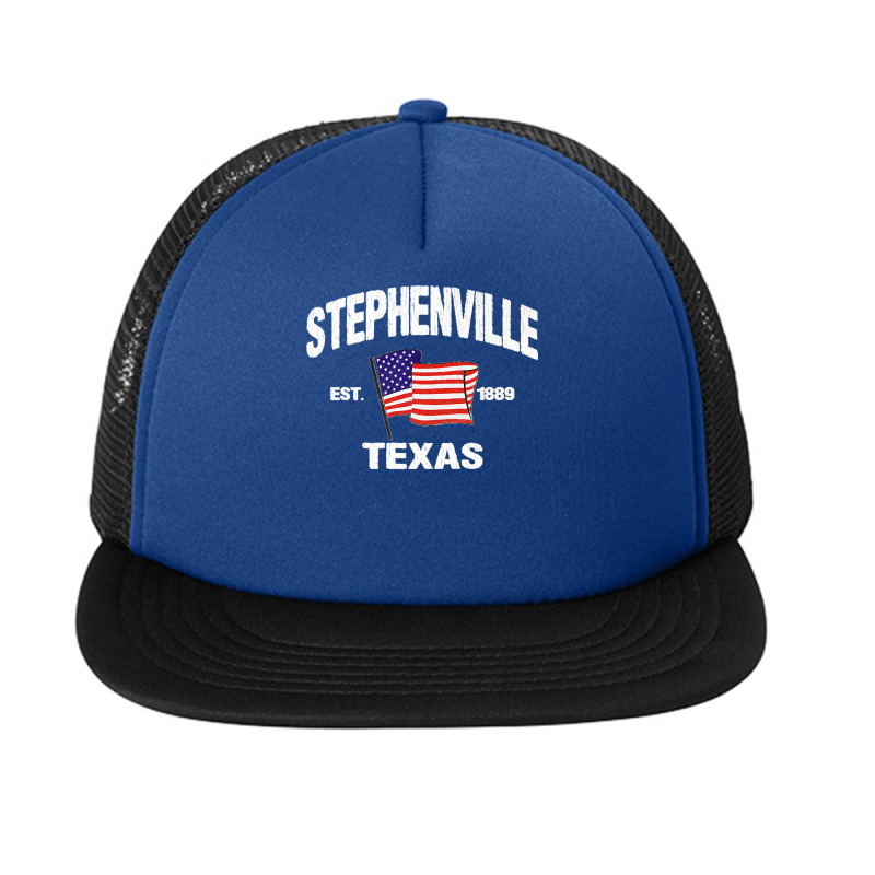 Stephenville Texas Tx Usa Stars & Stripes Vintage Style Premium Foam Snapback hat by WirtzRichard | Artistshot