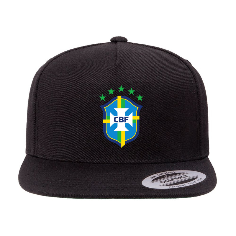 Brazilian-football-confederation 5 Panel Snapback Cap | Artistshot