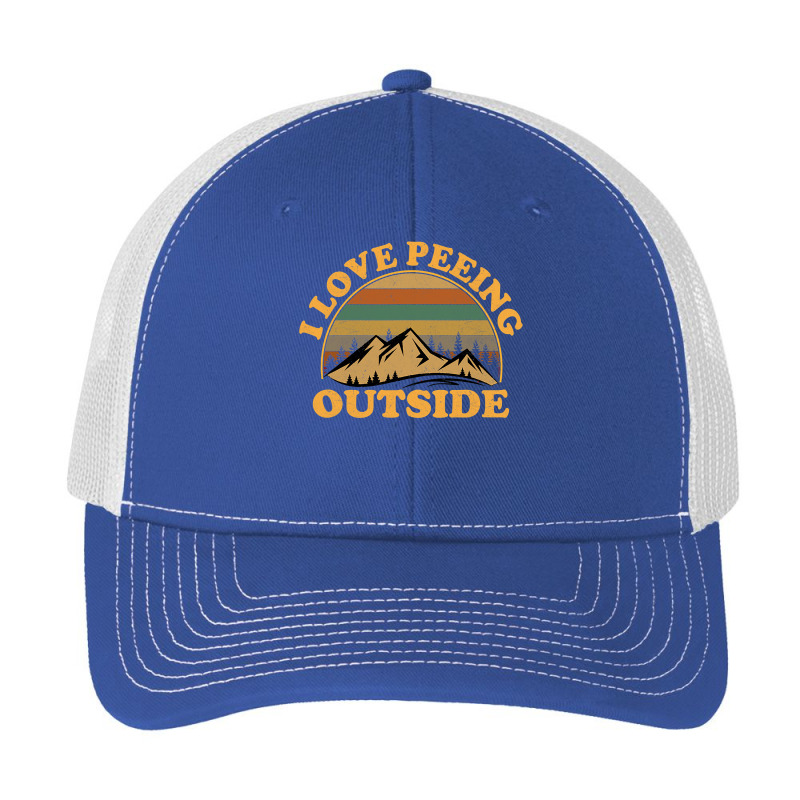 I Love Peeing Outside Funny Camping Hiking Pa Trucker Cap by VictorCruz | Artistshot