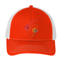 Flower Dandelion Hummingbird T  Shirt Tie Dye Dandelion Hummingbird Fl Pa Trucker Cap | Artistshot