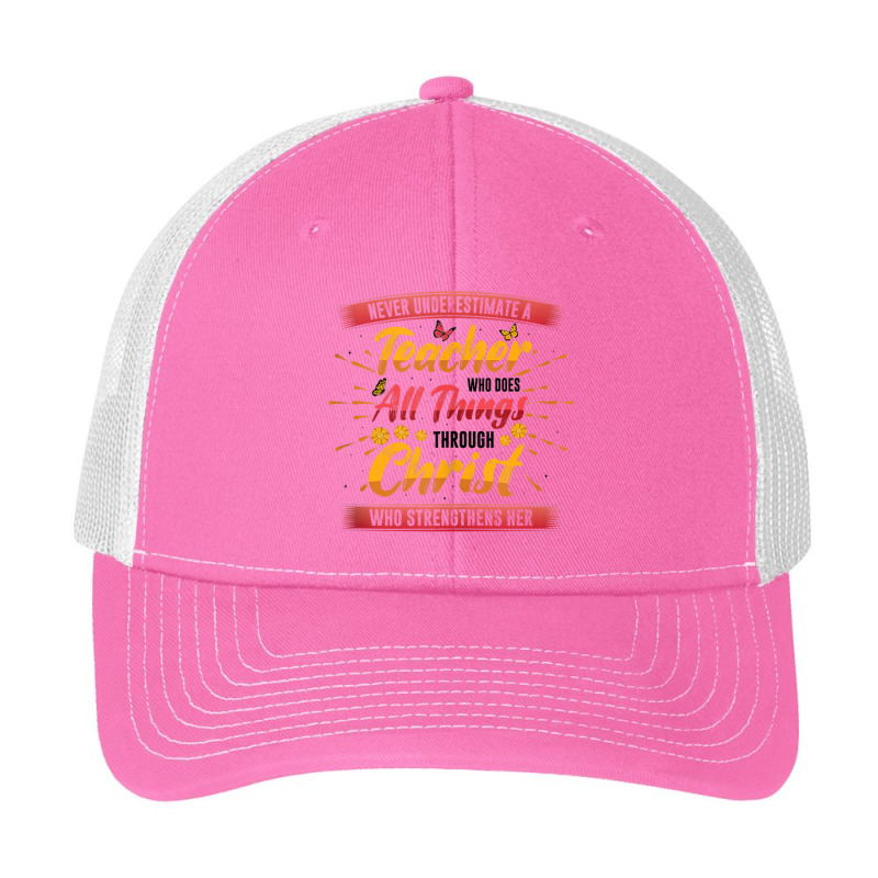 Women Teacher Who Does All Things Through Christ Teacher Funny Women Pa Trucker Cap by Aria-Proctor | Artistshot