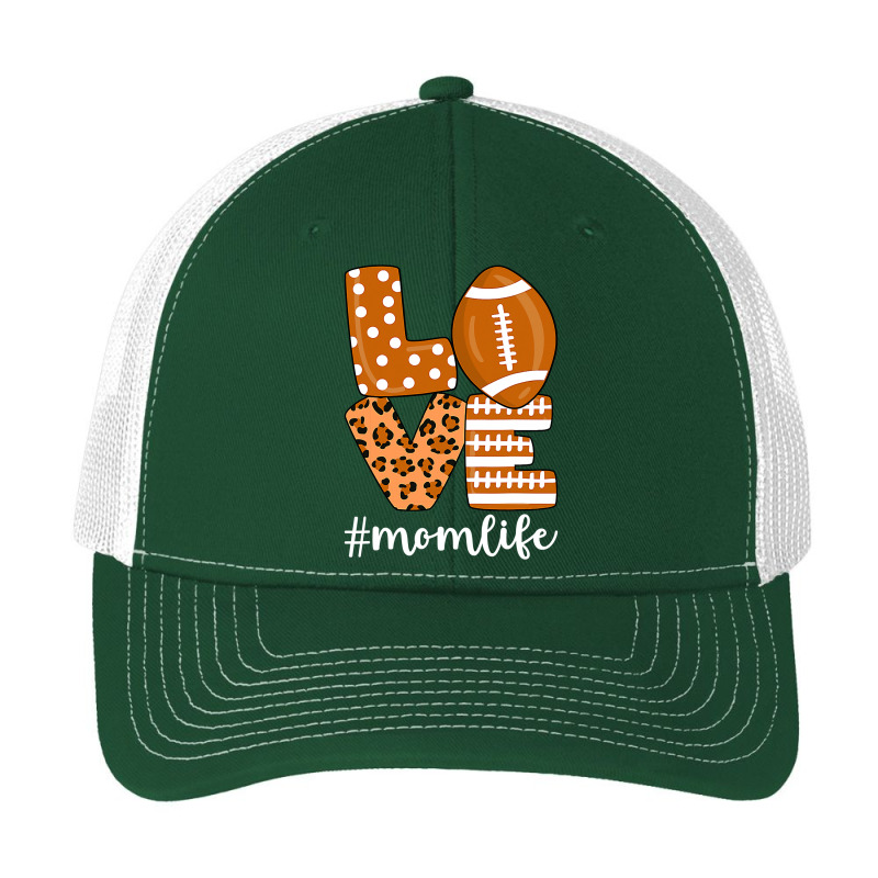 Love Football American Mom Life Player With Leopard Mor Pa Trucker Cap by pester | Artistshot