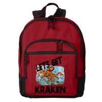 Art Character Lets Get Kraken Halloween Basic Backpack | Artistshot