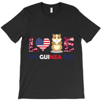 America Flag Love My Guinea Pig T-shirt | Artistshot