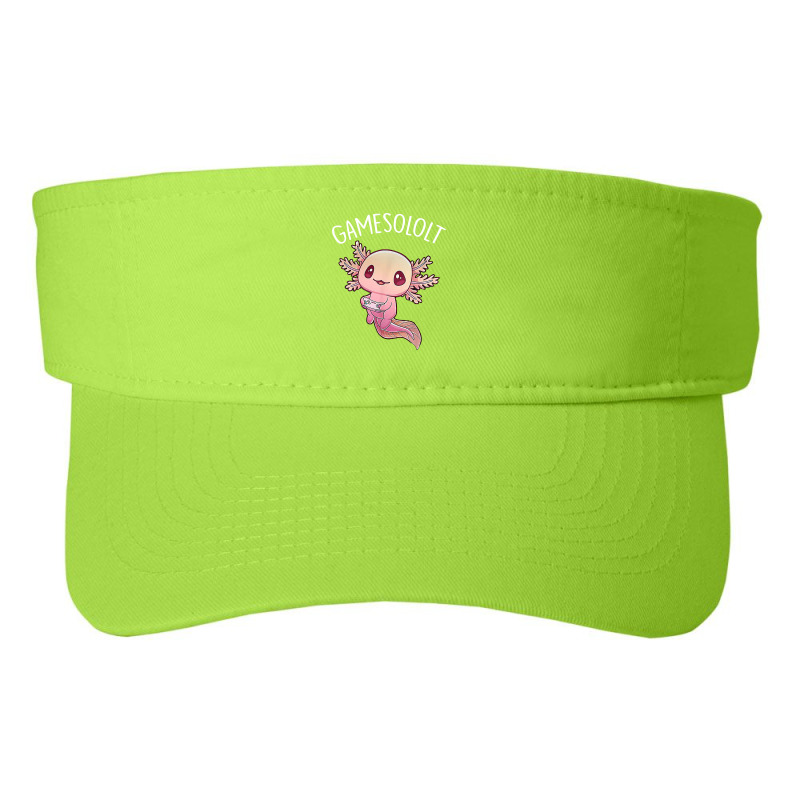 Axolotl Gamesolotl Gamer Axolotl Playing Video Games Boys Girls 468 Fashion Visor by peafowl | Artistshot