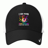 Autism Autistic American Sign Language Autism Awareness I See Your Tru Nike Dri-fit Cap | Artistshot