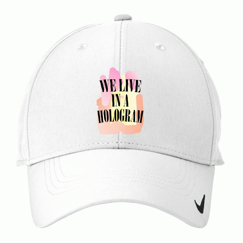 We Live In A Hologram,90s Nihilist Pastel Statement,holographic Nike Dri-FIT Cap by oragumun | Artistshot