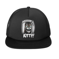 Halloween Heeere’s Kitty Cat Lover Foam Snapback Hat | Artistshot