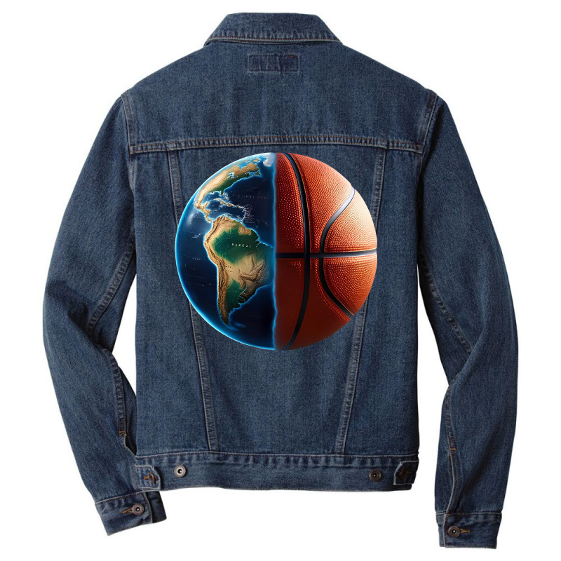 World Basketball Men Denim Jacket | Artistshot