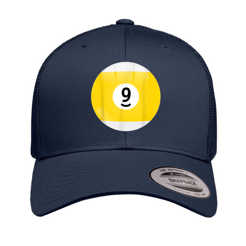 Number 9 Pool Ball Billiard Pool Ball Retro Trucker Cap | Artistshot