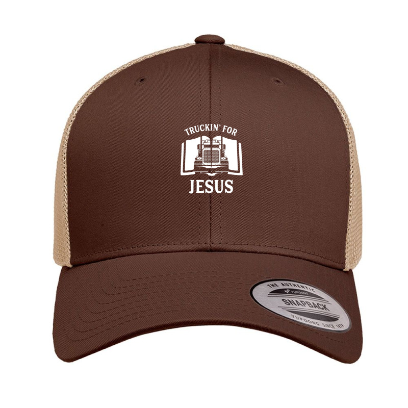 Christian Truck Driver Truckin' For Jesus Retro Trucker Cap by TimothyBlakney | Artistshot